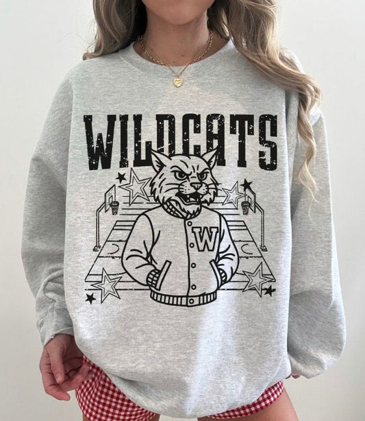 Wildcats (Basketball Letterman Mascot) - DTF