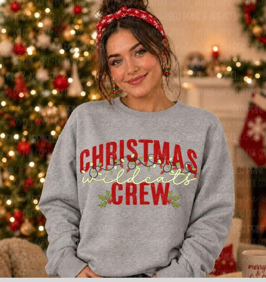 Wildcats (Christmas Crew Lights Mascot) - DTF