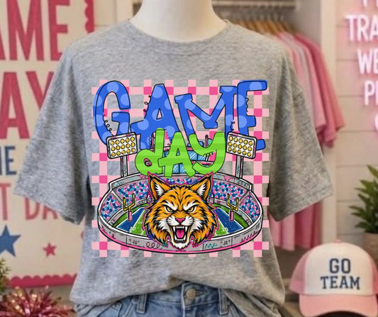 Wildcats (Game Day Stadium Plaid Mascot) - DTF