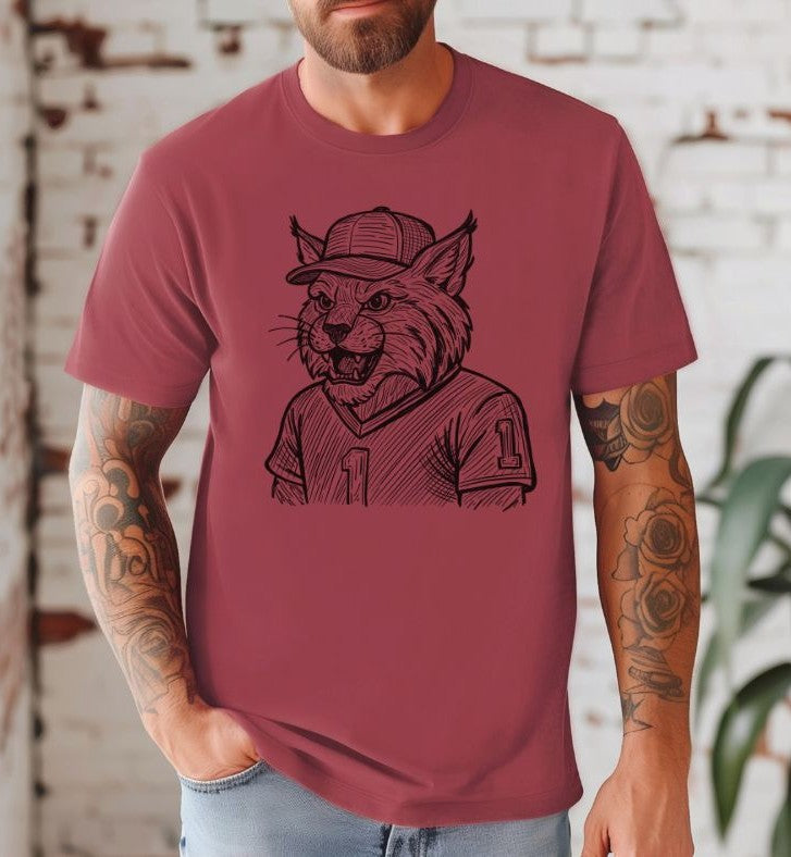 Wildcat (Sketched Jersey Mascot) - DTF