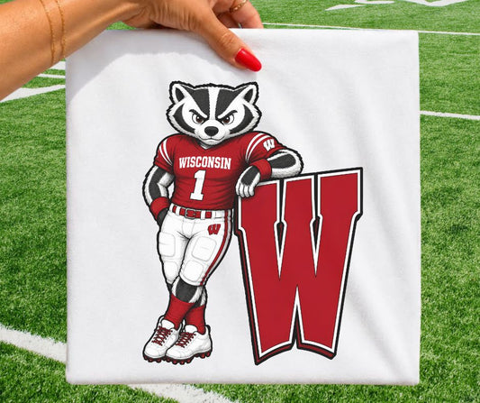 Wisconsin (Leaning Mascots) - DTF