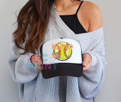 Wolfpack (Softball Heart Mascot) - DTF