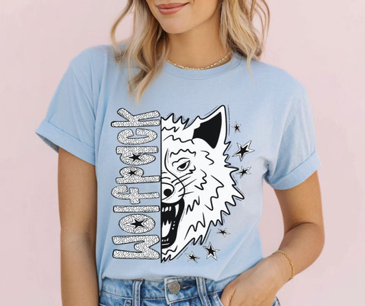 Wolfpack (Black/White Dotties Mascot) - DTF