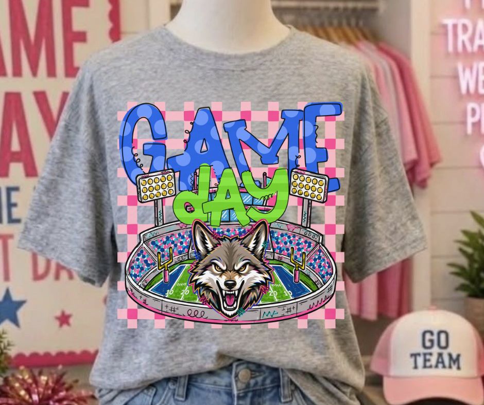 Wolves (Game Day Stadium Plaid Mascot) - DTF