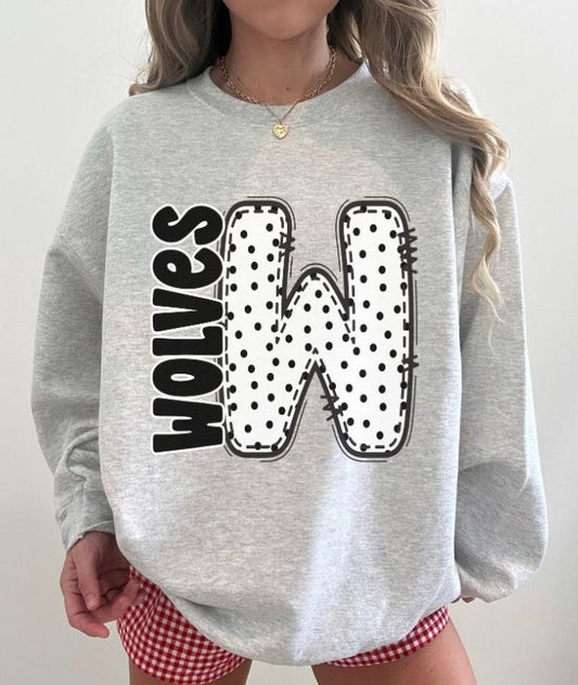 Wolves (Polka Dotted Letter Mascots) - DTF