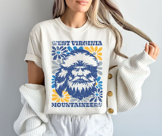 West Virginia (Groovy Floral - College) - DTF