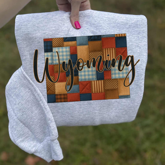 Wyoming (Quilted Patchwork State) - DTF