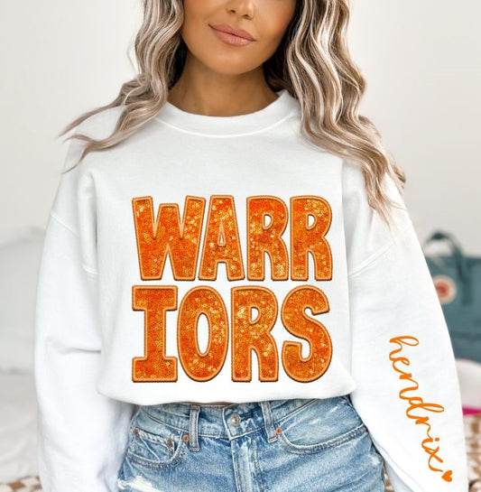 Warriors (Sequins/Embroidery look) - DTF
