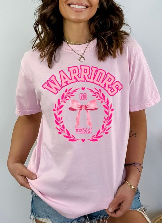 Warriors (Coquette Pink Bows) - DTF