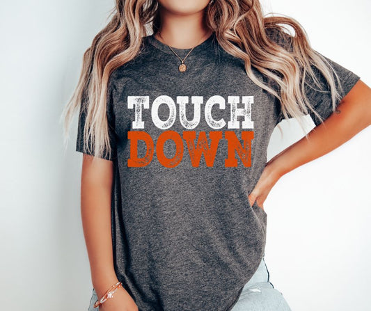 Touch Down (white/orange) - DTF