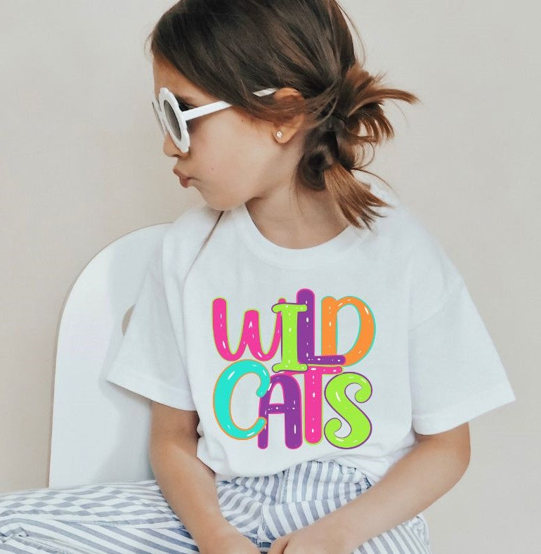 Wildcats (Neon School Spirit Mascot) - DTF