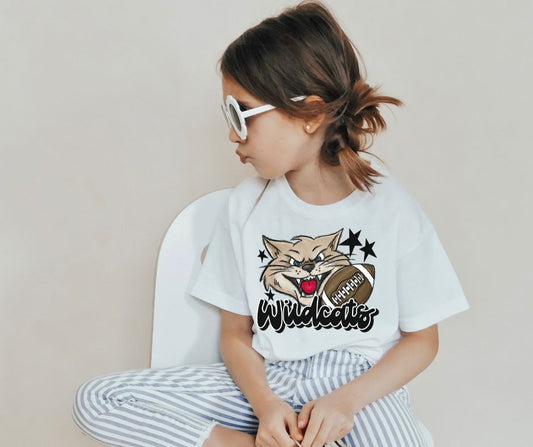 Wildcats Mascot (stars - black) - YOUTH - DTF