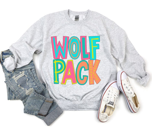 Wolfpack (doodle letters) - DTF