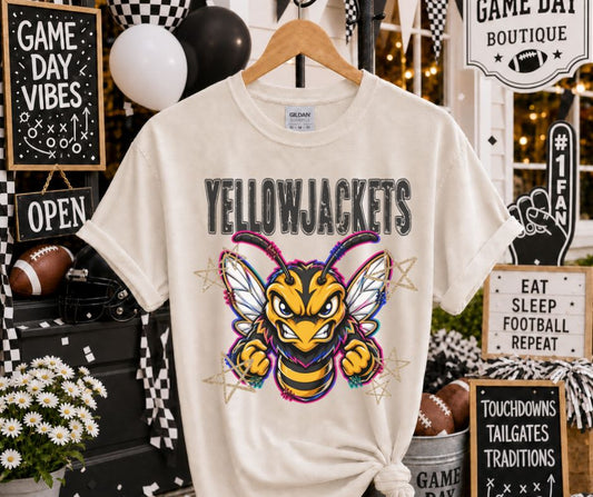 YellowJackets (Grunge Varsity Mascot) - DTF