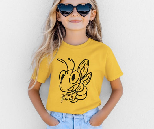 Yellow Jackets (Doodle Sketch Mascots) - DTF