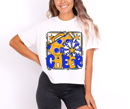 Cheer Collection (yellow gold/royal blue) - DTF
