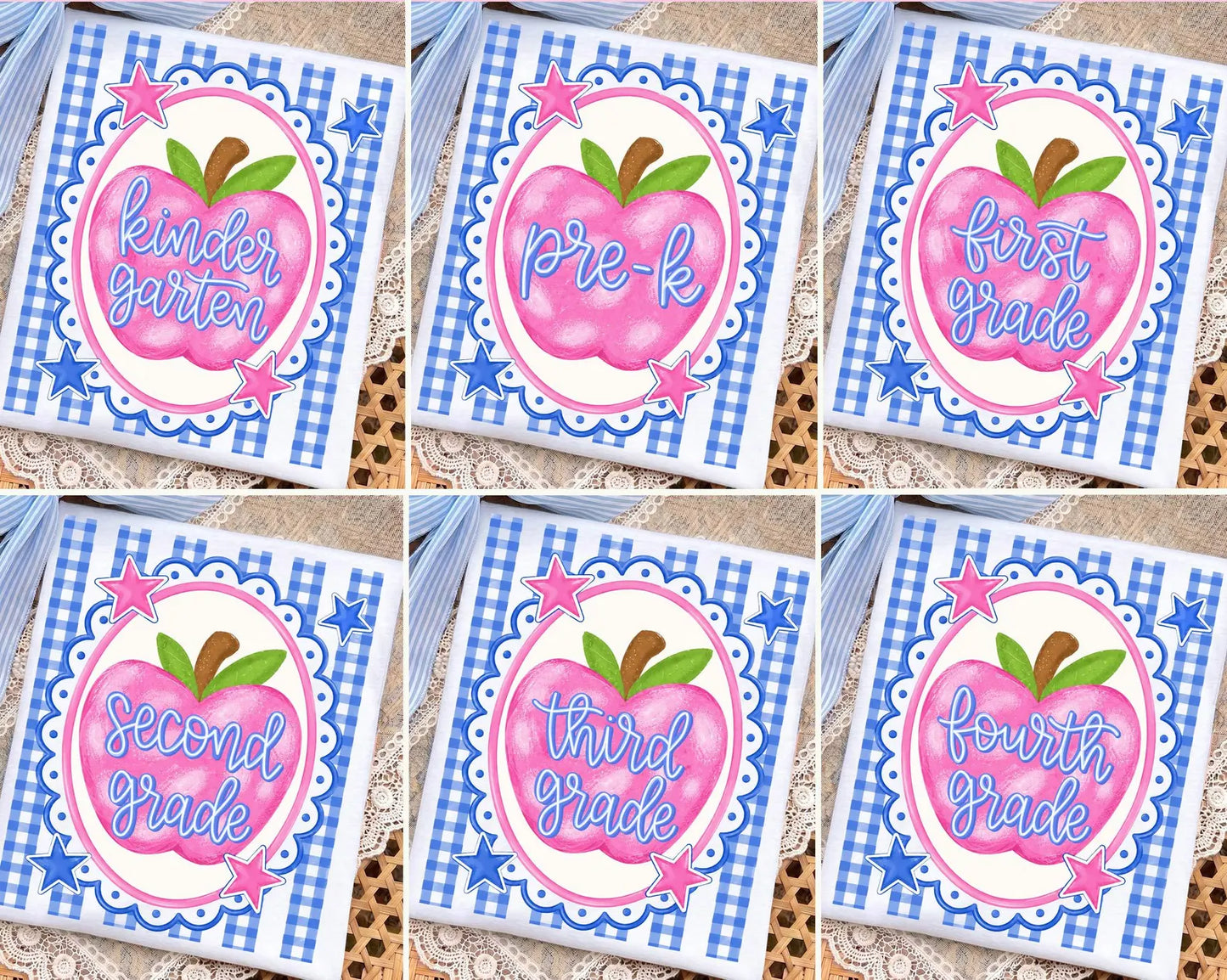 Third Grade (Preppy Teacher Apple Grade Level) - DTF
