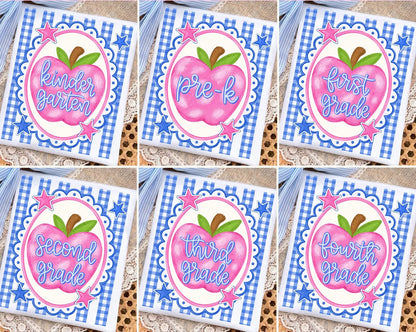 Third Grade (Preppy Teacher Apple Grade Level) - DTF