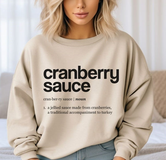 Thanksgiving Dinner Definitions - cranberry sauce - DTF