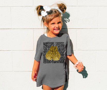 Gloves - Gold Sequin - YOUTH - DTF