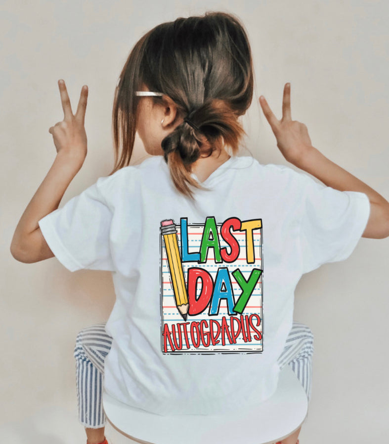 Last Day of School - 2-in-1 (front/back) - YOUTH - DTF