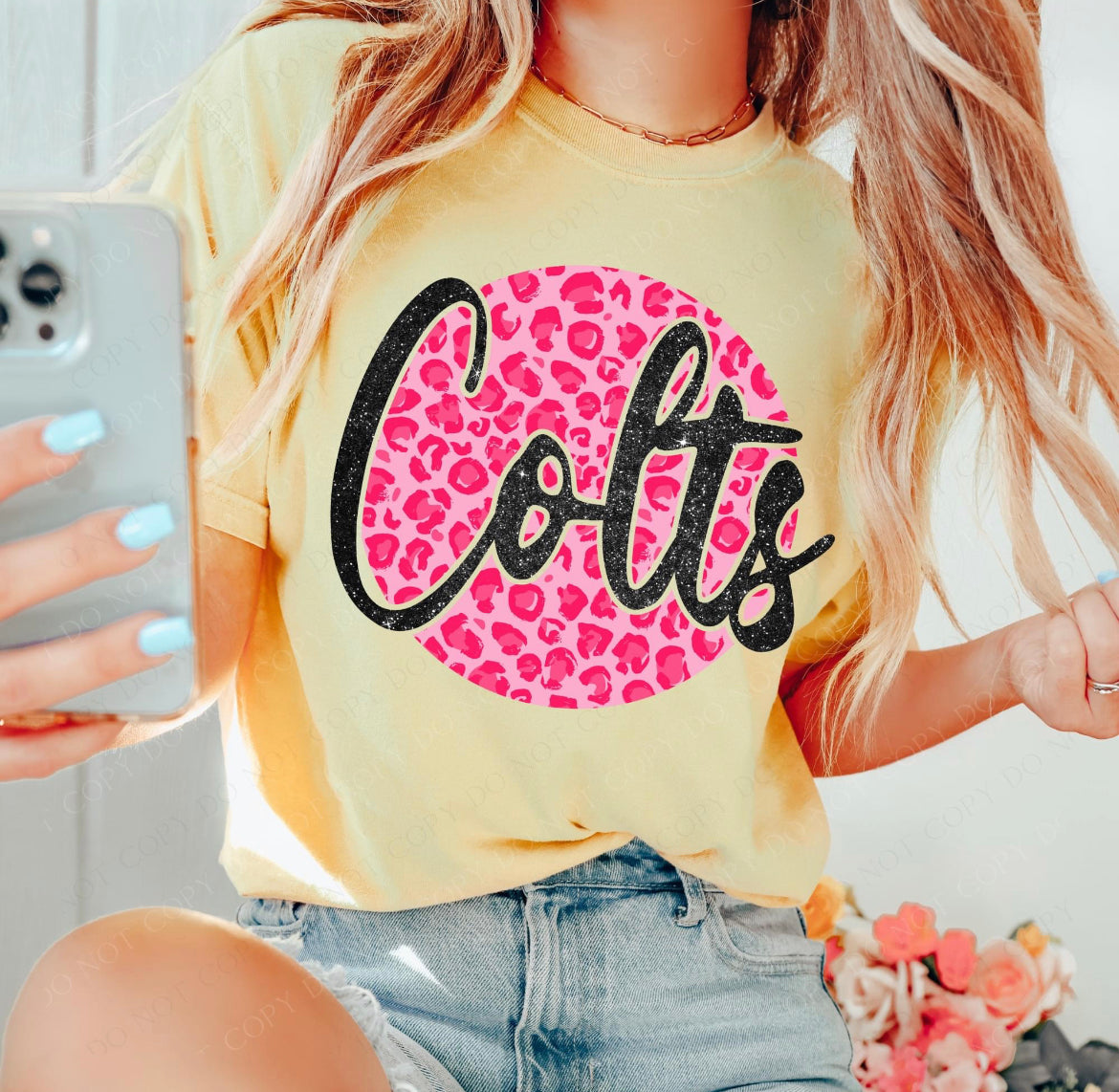Colts Mascot (Leopard) - DTF