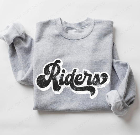 Riders (retro black and white) - DTF