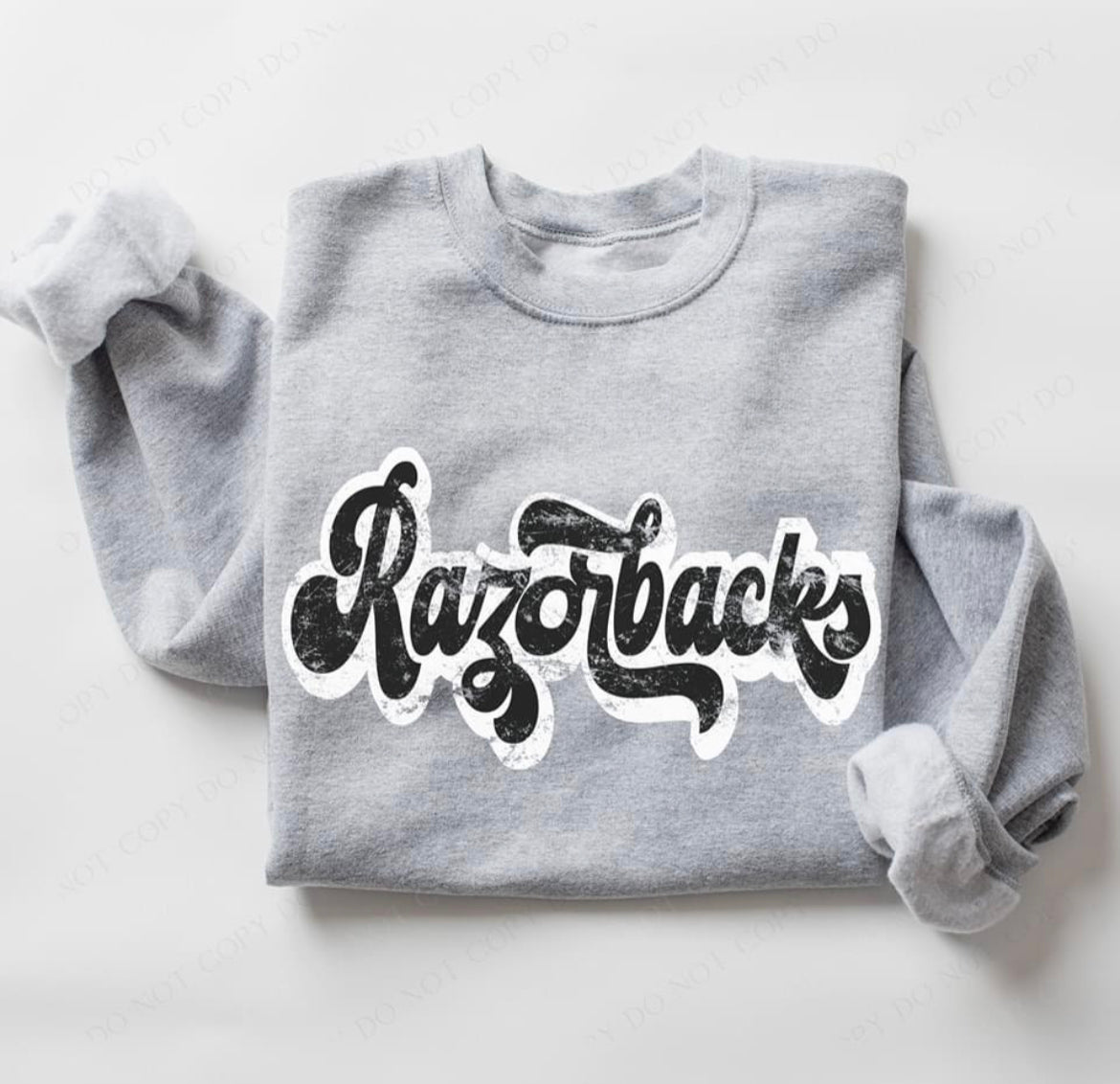 Razorbacks (retro black and white) - DTF
