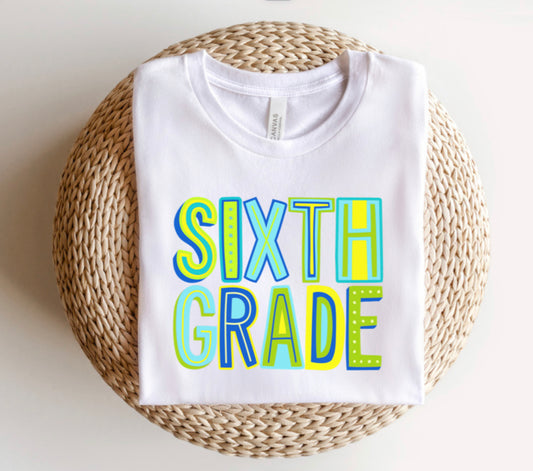 Sixth grade (blue/green) - YOUTH - DTF