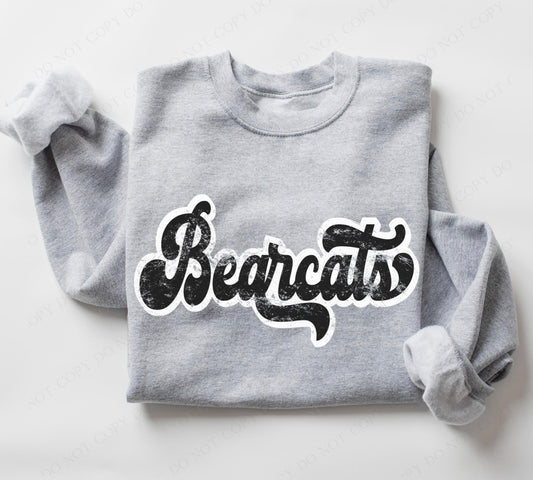 Bearcats (retro black and white) - DTF