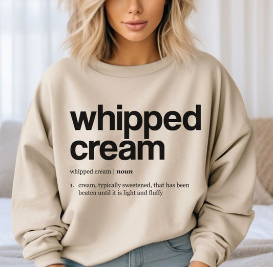 Thanksgiving Dinner Definitions - Whipped Cream - DTF