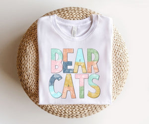 Bearcats Multi-Colored Mascot - DTF