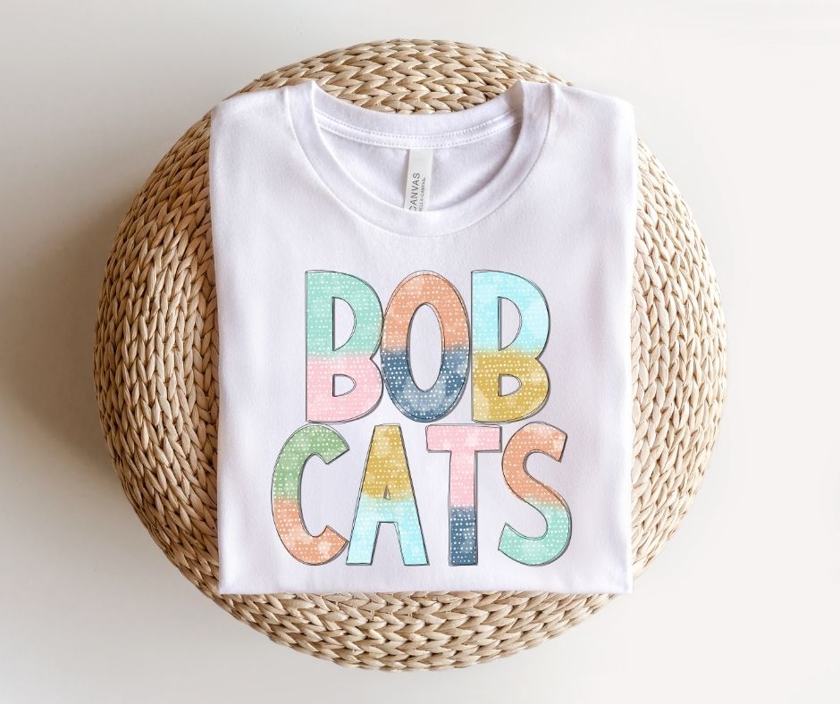 Bobcats Multi-Colored Mascot - DTF