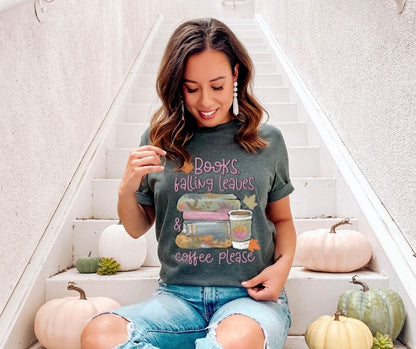 Books, Falling Leaves, Coffee Please (HH)