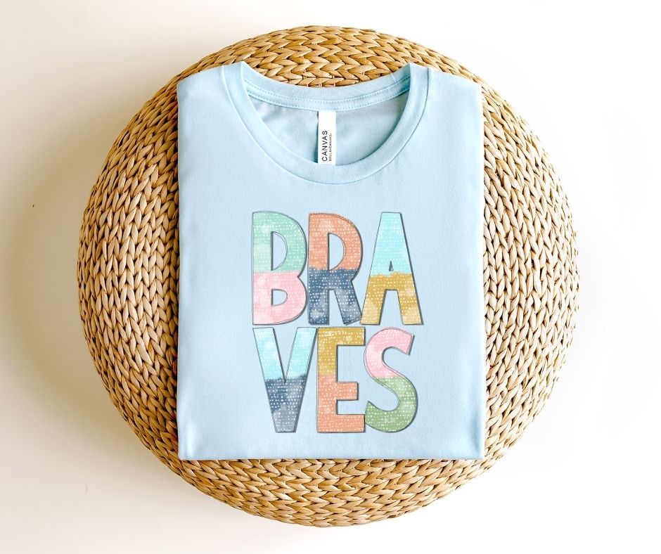 Braves Multi-Colored Mascot (YOUTH) - DTF