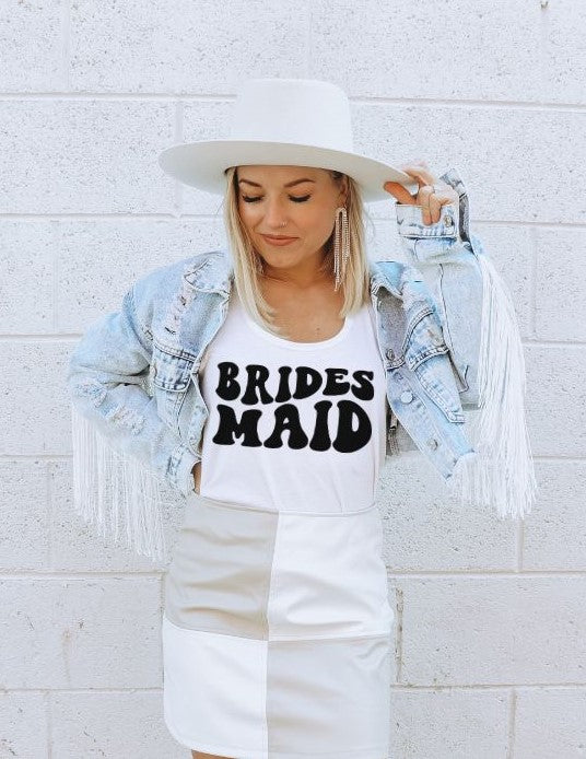 Bridesmaid (bubble font) - single color SPT