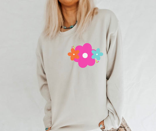Bright Flower pocket design - DTF