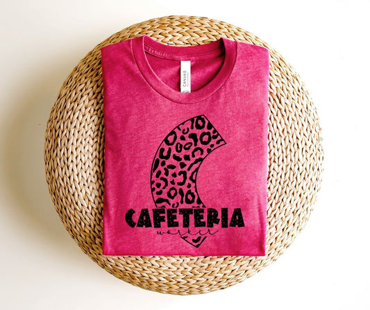 Cafeteria Worker - single color with leopard