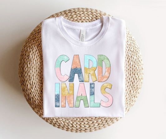 Cardinals Multi-Colored Mascot (YOUTH) - DTF