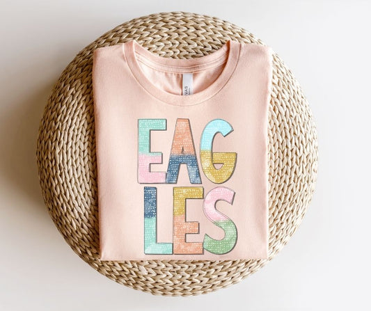 Eagles Multi-Colored Mascot (YOUTH) - DTF