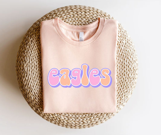 Retro Eagles Mascot (no flowers) - DTF
