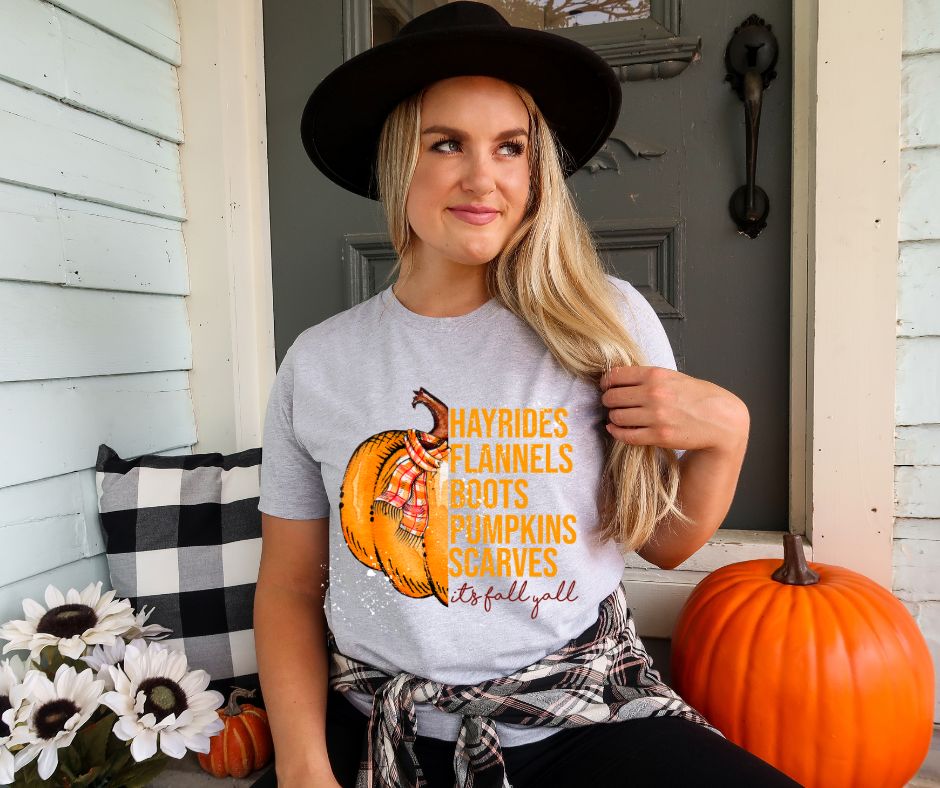 It's Fall Y'all Pumpkin Grunge (HH)