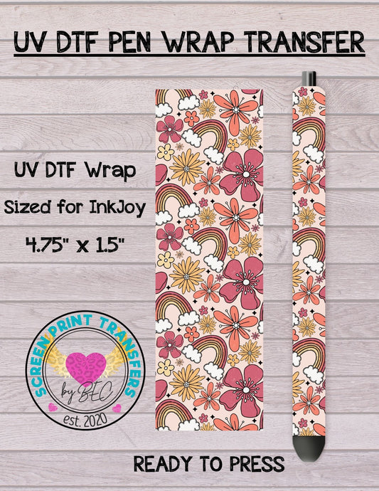 Floral Rainbow - UV DTF PEN WRAP