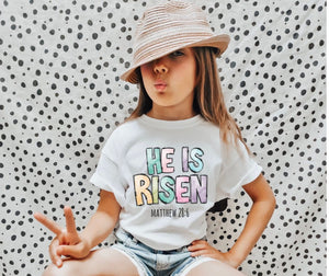 He is Risen (watercolor) - YOUTH - DTF