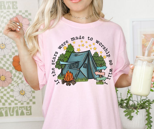 If The Stars Were Made To Worship (Camping) - DTF