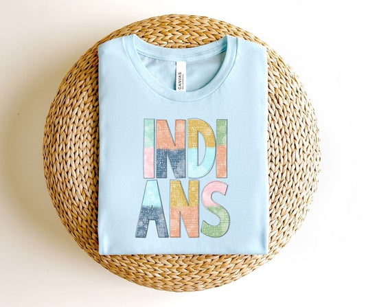 Indians Multi-Colored Mascot (YOUTH) - DTF