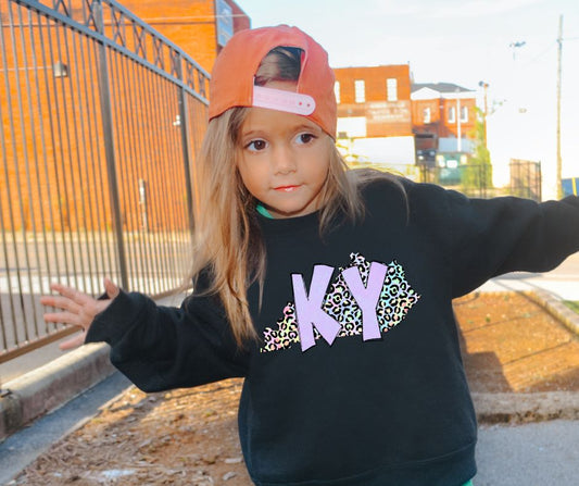 KY pastel leopard state (Kentucky) - YOUTH - DTF