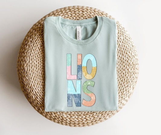 Lions Multi-Colored Mascot (YOUTH) - DTF