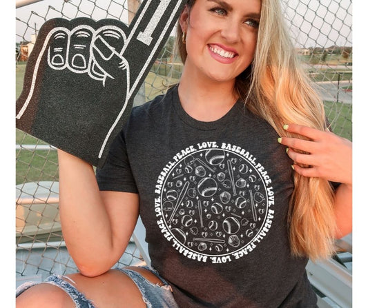 Peace Love Baseball - white (Semi-Exclusive)