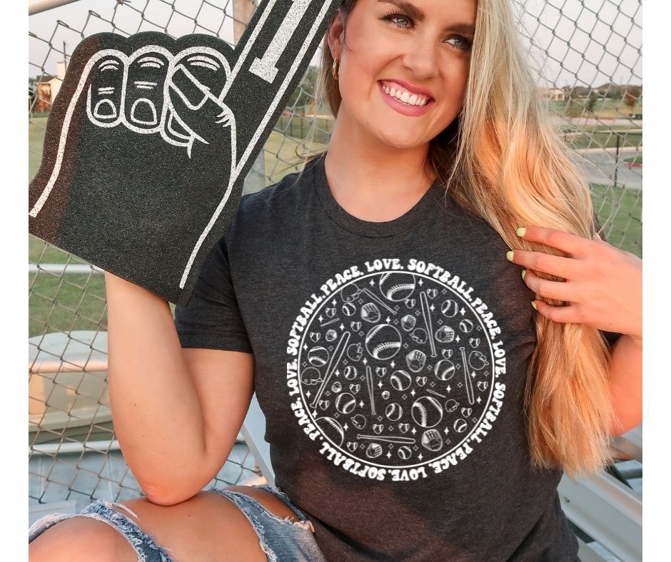 Peace Love Softball - white (Semi-Exclusive)